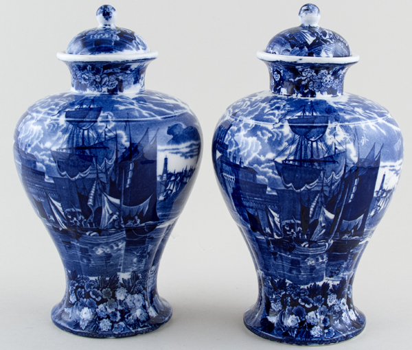 Vases Pair with Covers c1911